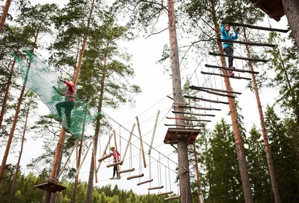 Challenge the family in one of Isaberg’s eight high-ropes courses